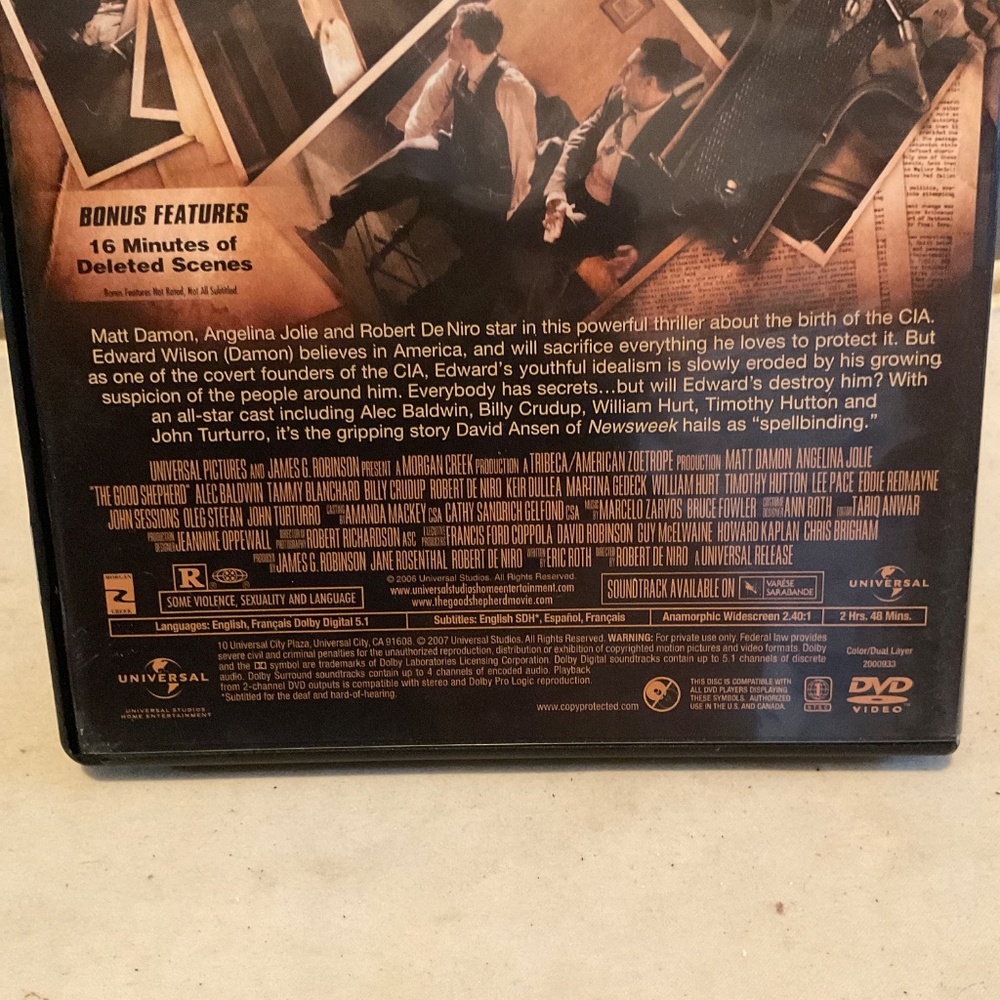 DVD x The Good Shepherd. V74 - Picture 3 of 4